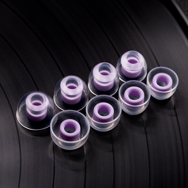 WHIZER EasyTips LT100 غطاء الأذن السائل سيليكون الأذن نصائح XS/S/M/L حجم 1 صندوق (4 أزواج) جودة صوت واضحة مع حقيبة للتخزين #4