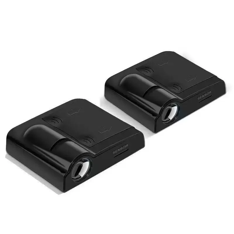 2pcs HD Car Door Car sticker Lamp Car Door Welcome Light For Ford ST LINE Fiesta EcoSport Escort mk3 mk4 mk5 mk7 focus Logo view 2