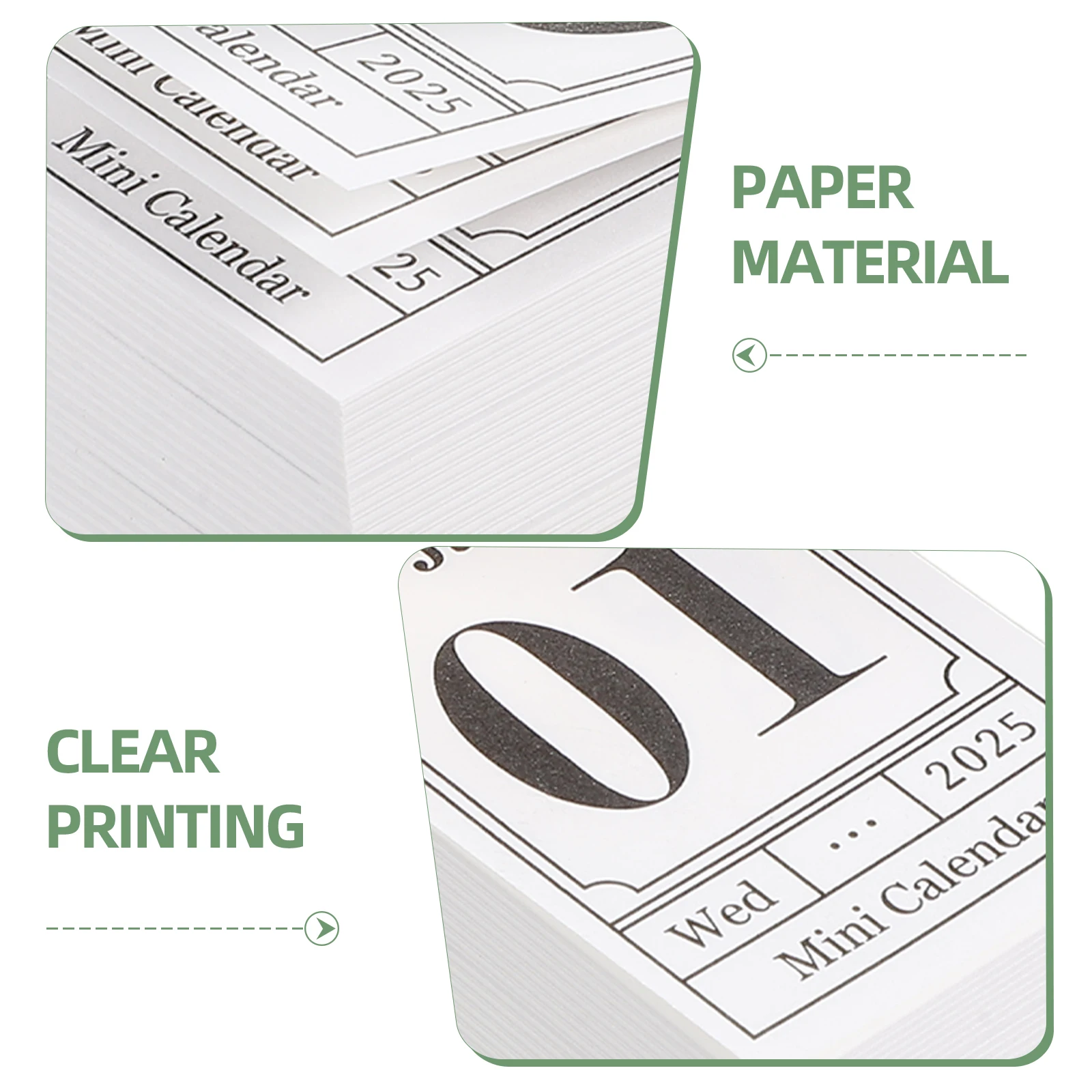 

Mini Calendar Planner Tear off Desk Farmhouse Vintage for Desktop Multifunction