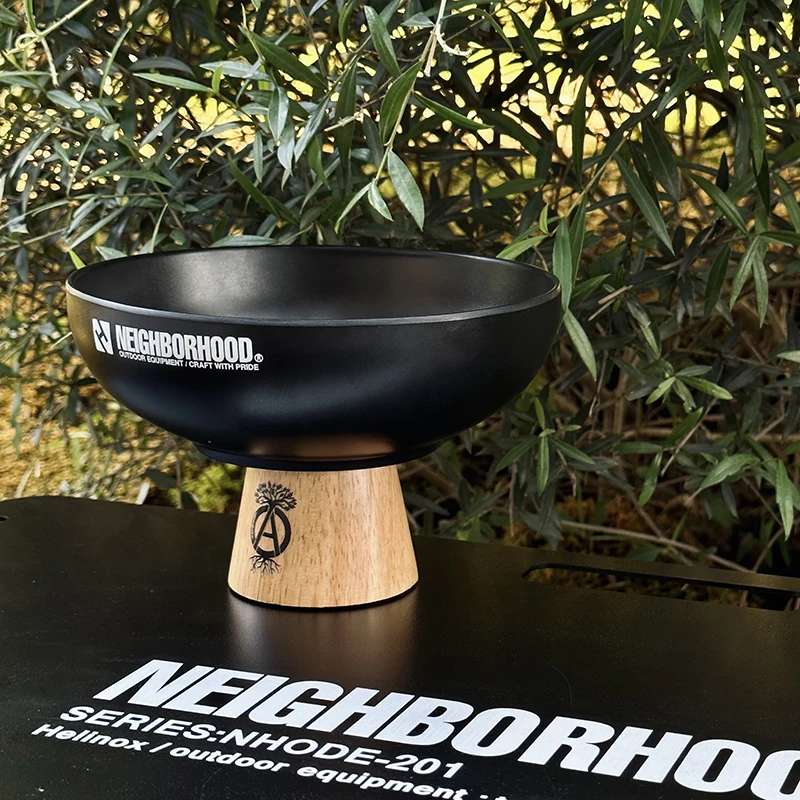 صينية تخزين عصرية من الخشب الصلب المسود بتصميم NBHD، مناسبة للردهات وغرف المعيشة، لتنظيم الأغراض الصغيرة والمفاتيح، تحاكي الب...