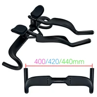 BALUGOE fibra de carbono cableado completamente interno manillar de bicicleta de carretera Ironman Triatlón TT resto manillar accesorios universales para montar