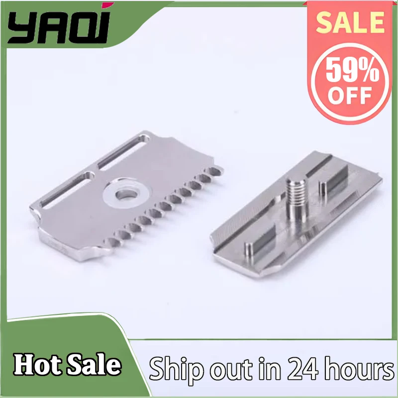 

YAQI Vostok 70DC 316 Stainless Steel Polished Dual Comb Safety Razor Head with 0.7mm Blade Gap Premium Precision Shaving Tool