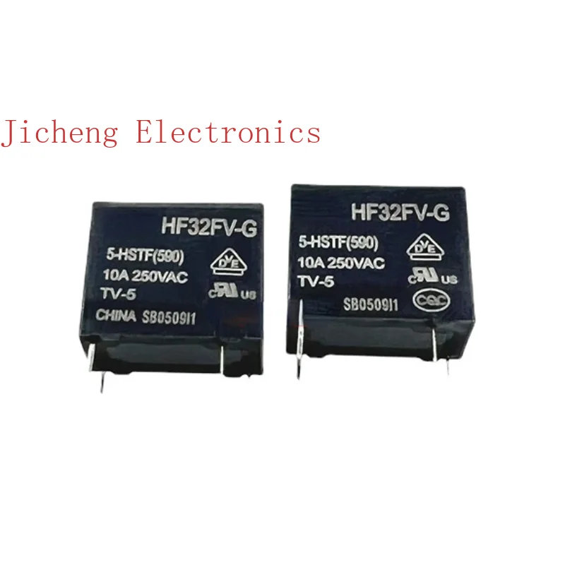 Original Relay HF32FV-G-5-HSTF(590) A Set Of Normally Open Four Pins 10A Coil Voltage 5VDC