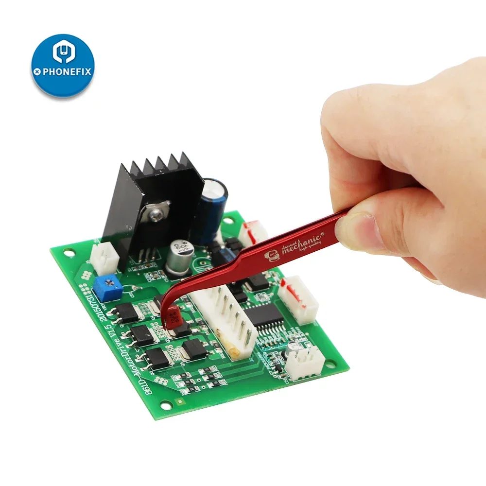 Monteur Pincet Voor Iphone Reparatie Telefoon Moederbord Precisie Gebogen Rechte Pincet Anti-Statische Roestvrijstalen Reparatie Tool