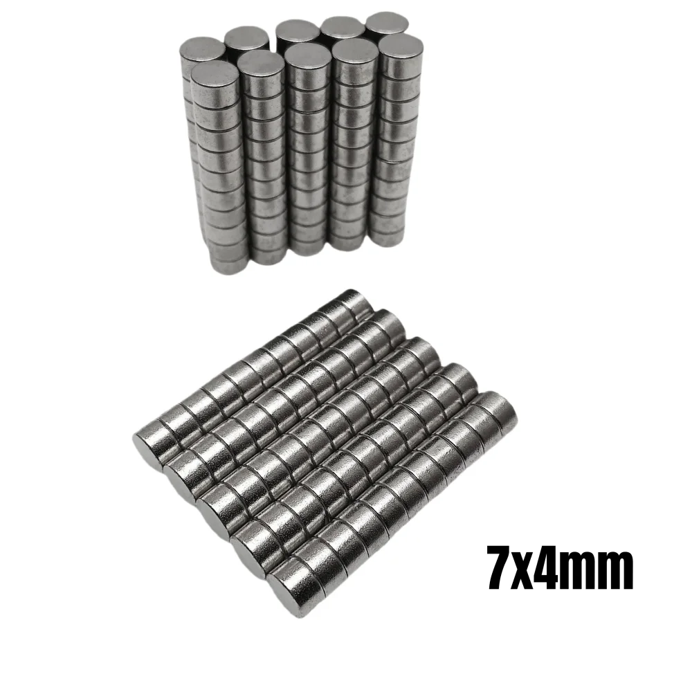 20/50/100/200/300pcs 7x4 Mm Powerful Magnets 7mmx4mm Permanent Small Round Magnet 7x4mm Neodymium Magnet Strong 7*4 Mm N35