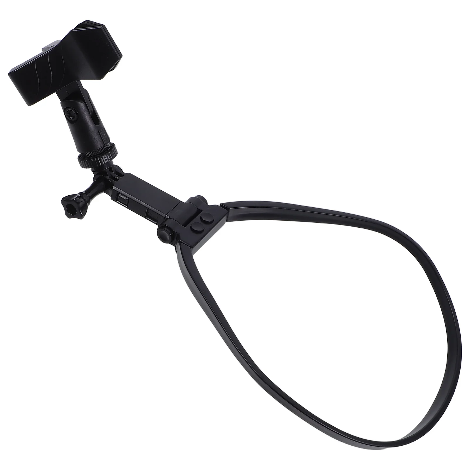 

Adjustable Neck Hanging Microphone Holder Stable Mic Rack Handsfree for Musicians Singers Hosts Outdoor Streaming