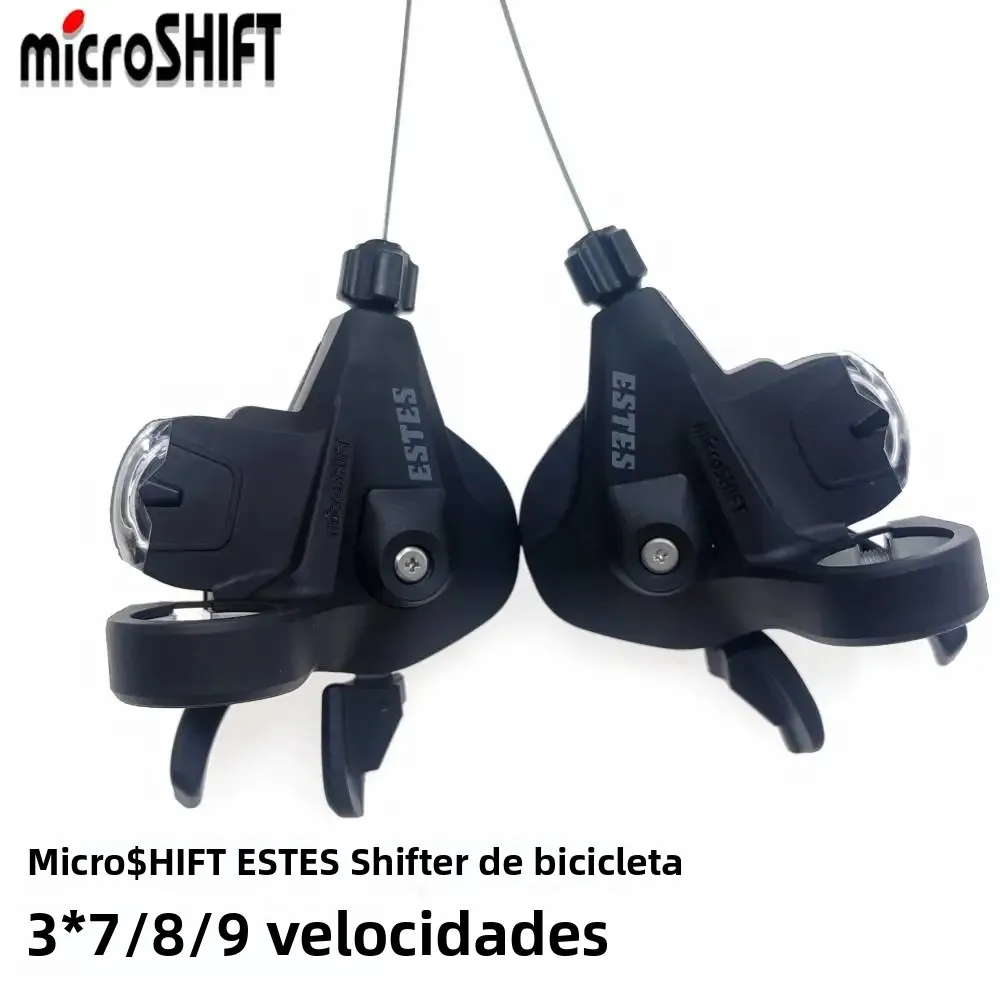 MicroSHIFT ESTES 3X7/8/9S 21/2427S Velocidade lado direito ou esquerdo Shifter Alavanca Gatilho fogo rápido MTB mountain bike Bicicleta shifters
