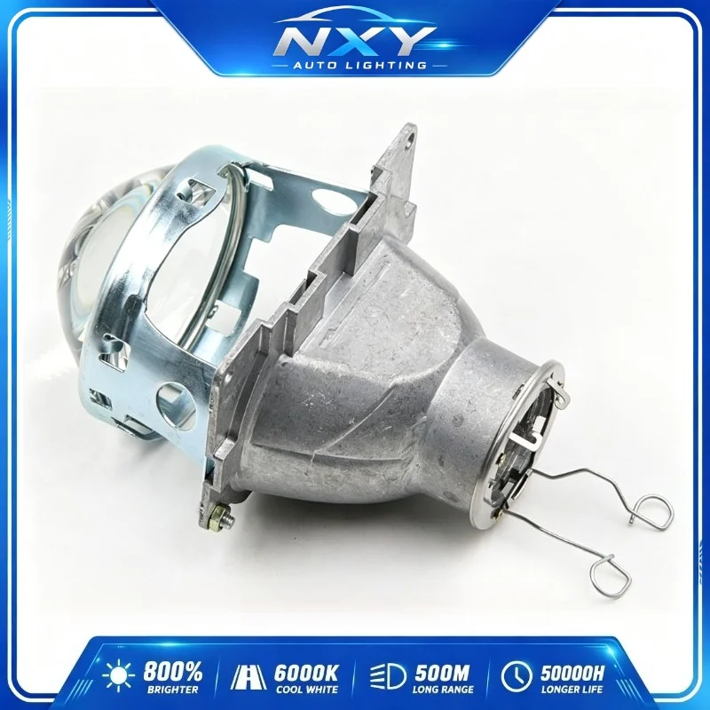 NXY Q5 3 Inch H7 Single Beam Projector Lens HID Xenon Car Headlight Retrofit Kit Universal Auto Lamp High Low Focus Test Upgrade