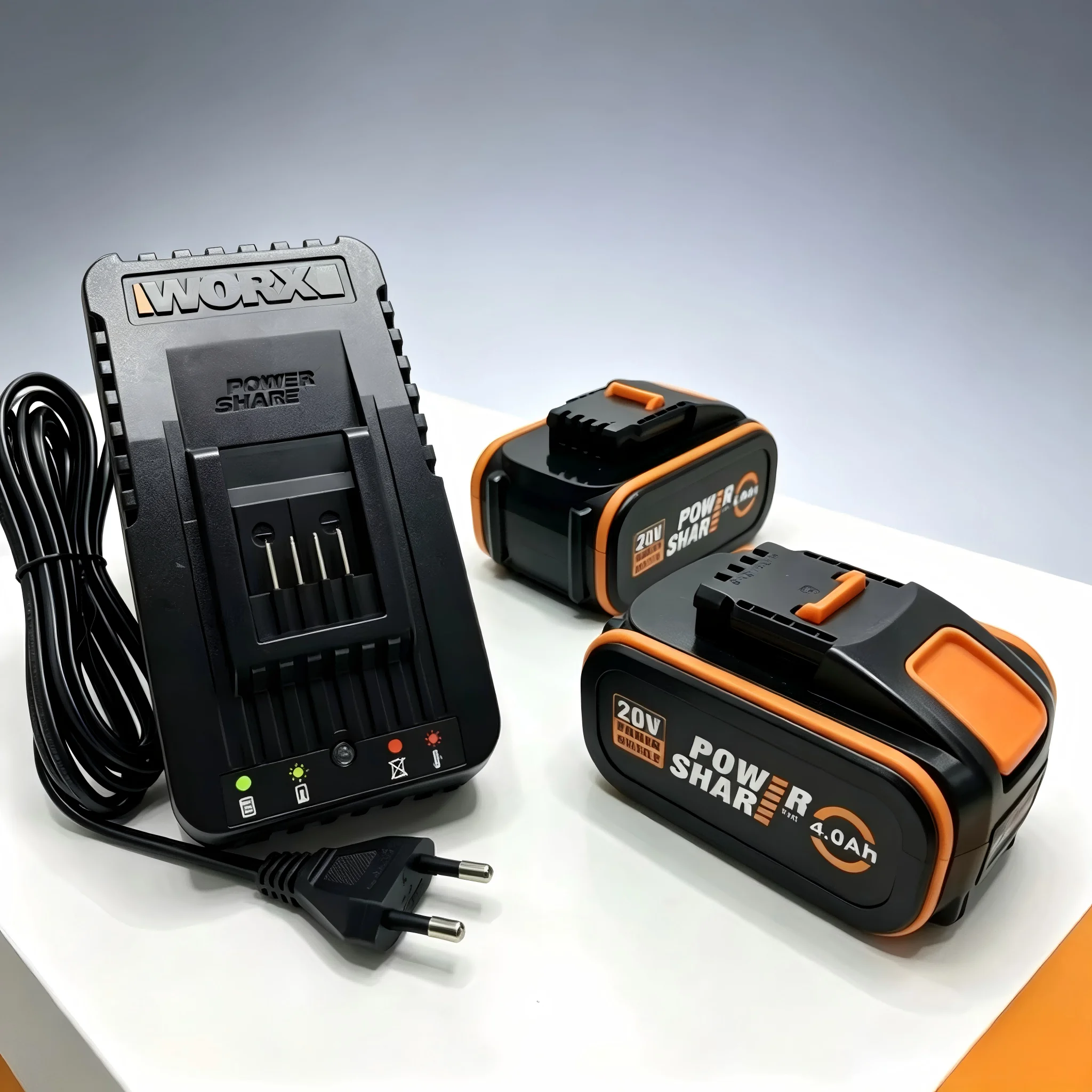 

Low Self Discharge 20V Lithium Battery For WORX 4.0Ah 6.0Ah 8.0Ah Compatible WA3551 WA3553 WA3570 DIY Cordless Tool With Charger