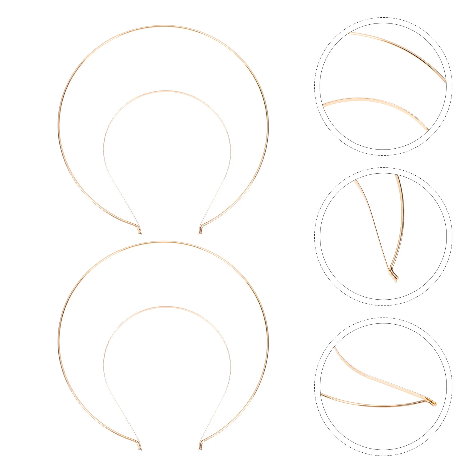 

2pcs Headpiece Materials Alloy Diy Hair Hoops For Party Wedding Festival Dance Banquet Women Hair Accessory Decor
