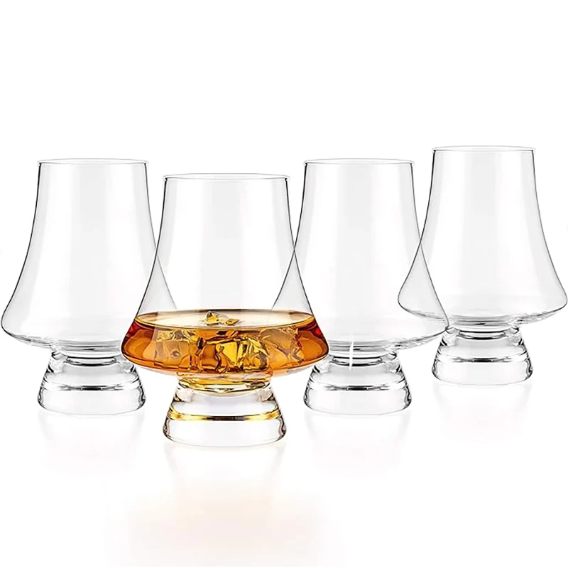 4/6pcs Crystal Glass Whiskey Cup Set Clear Lead Free Drinking Glasses Scotch Liquor Barware Spirits Wine Glasse 200/250ml