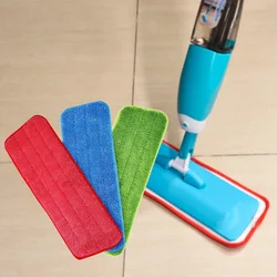 Spray Mop Cloth Pads Microfiber Reusable Head Floor Tile Window Cleaning Water Rags Paste Style Household Accessories