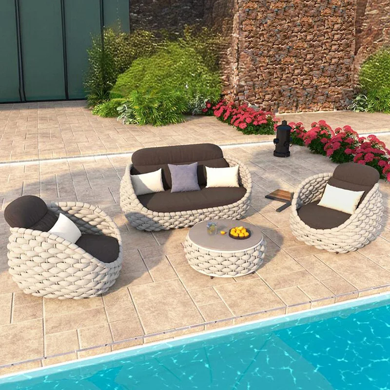 Italian Style Lazy Person's Garden Sofas Originality Designer Comfortable Garden Sofas Simplicity Outdoor Furniture Divano HBOS