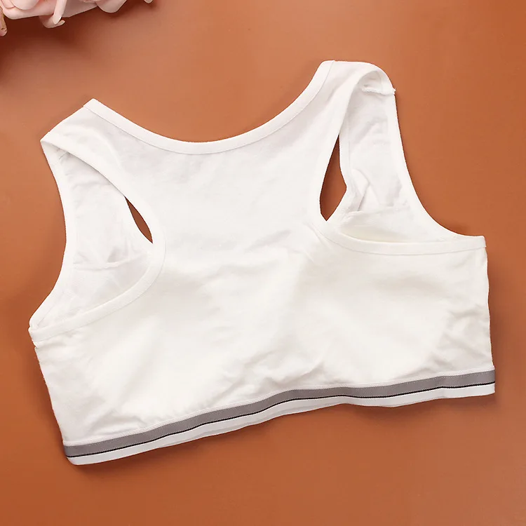 Young Girls Development Tank Bras Removeable Padded Kids Sports Training Bras Teenage Girl Underwear Tops Children Wrapped Bras