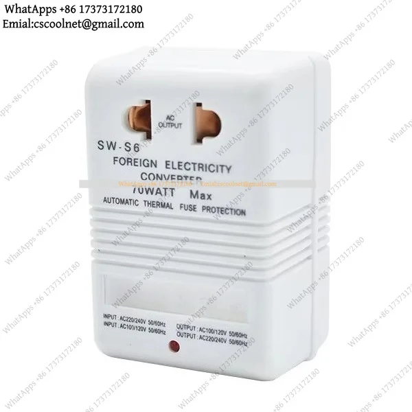k3 70W Voltage Converter 220V to 110V 110V to 220V Dual-direction Travel Adapter for Toothbrush Razor Shaver