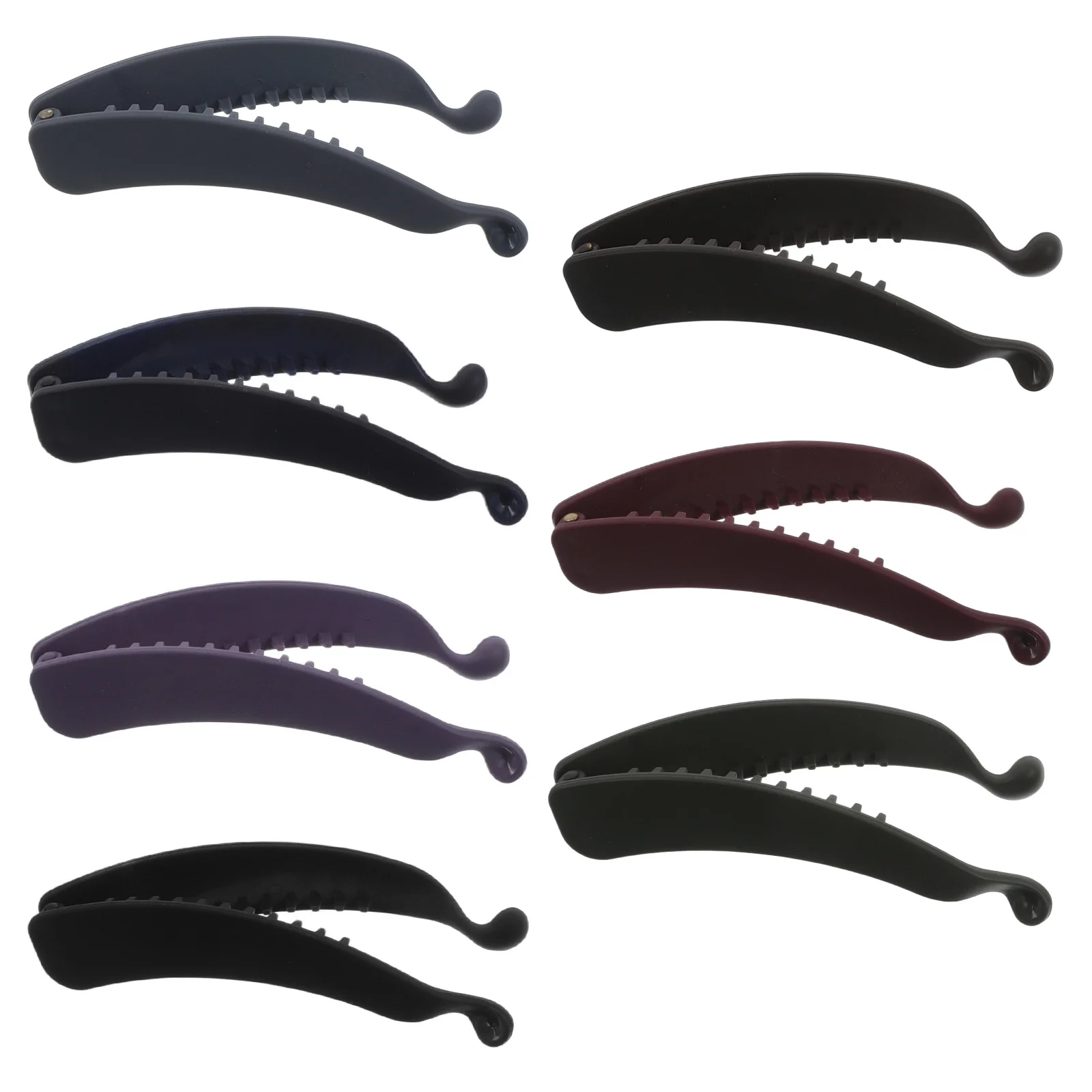 

7 шт. зажимы-бананы для женщин, прочный материал ПК, стильный дизайн, подходит для повседневного ношения, зажим-банан, аксессуары для вьющихся волос