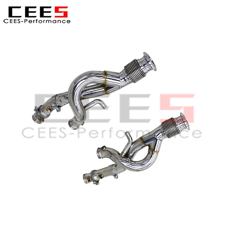 

cees SS304 Stainless Steel Exhaust Manifold Free Flow System for Lamborghini Revuelto 6.5L V12 (2023-2025) Racing Exhaust Pipe