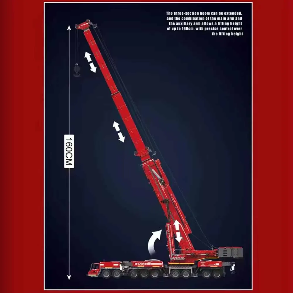 Technical 17008 Liebherr LTM 11200 Crane Truck APP Control Building Blocks Set MOC Cars boys Engineering Truck for puzzle Adult