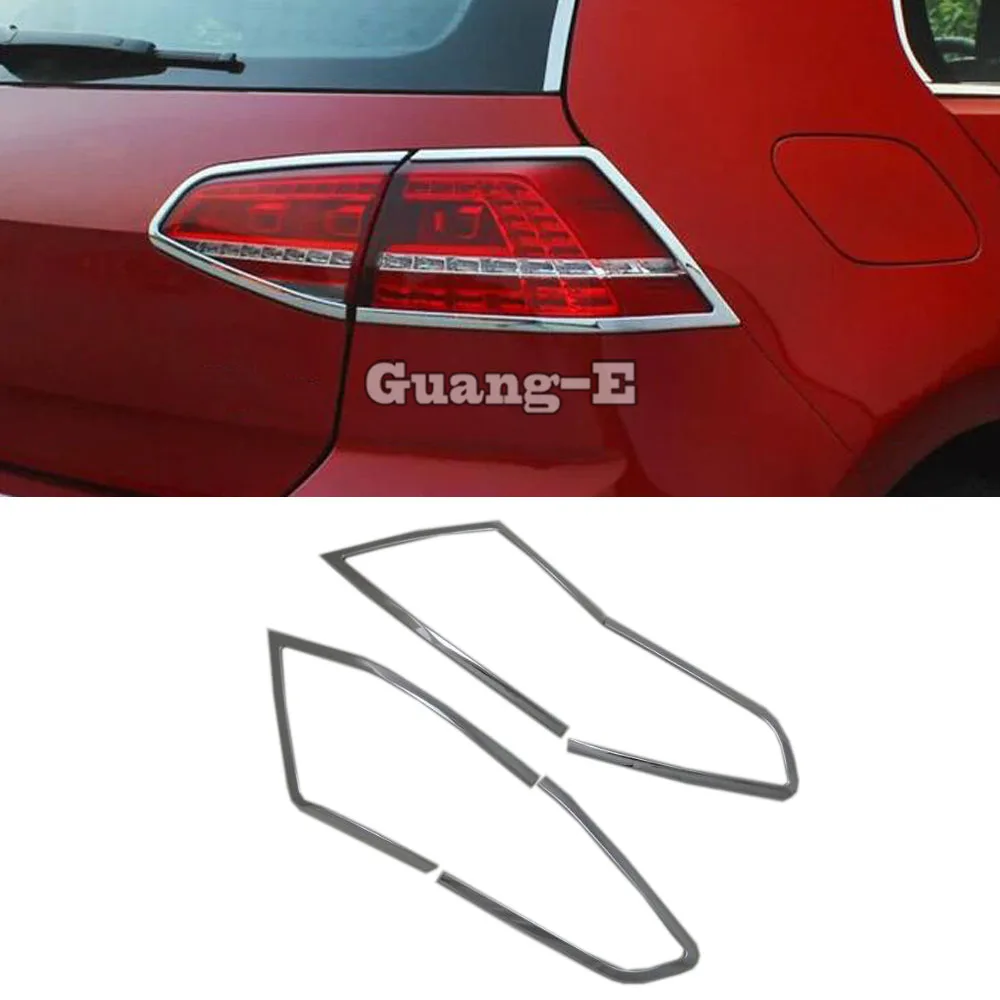 

Car Rear Tail Light Trim Frame for VW Volkswagen Golf7 Golf 7 2014 2015 2016 2017 2018 2019 Chrome Accessories Back Lamp Covers