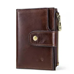 KAVIS RFID Men Smart Wallet Genuine Leather with Alarm GPS Bluetooth Tracker Male Card Holder Purse High Quality Design Wallets