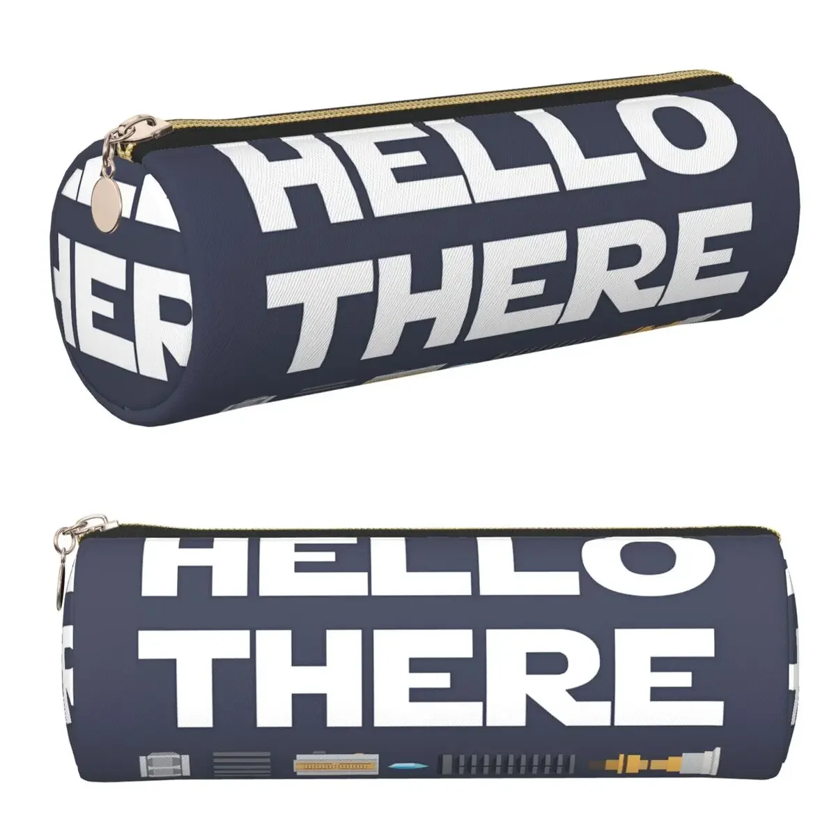 Hello There Pencil Case Pencil Pouch Cylinder Pen Box Pencil Bag for Students Stationery Supplies