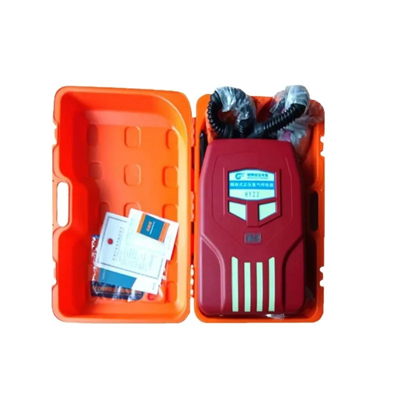 Earthquake disaster rescue positive pressure oxygen respirator 2.4L compressed oxygen self-rescuer protection time 4 hours