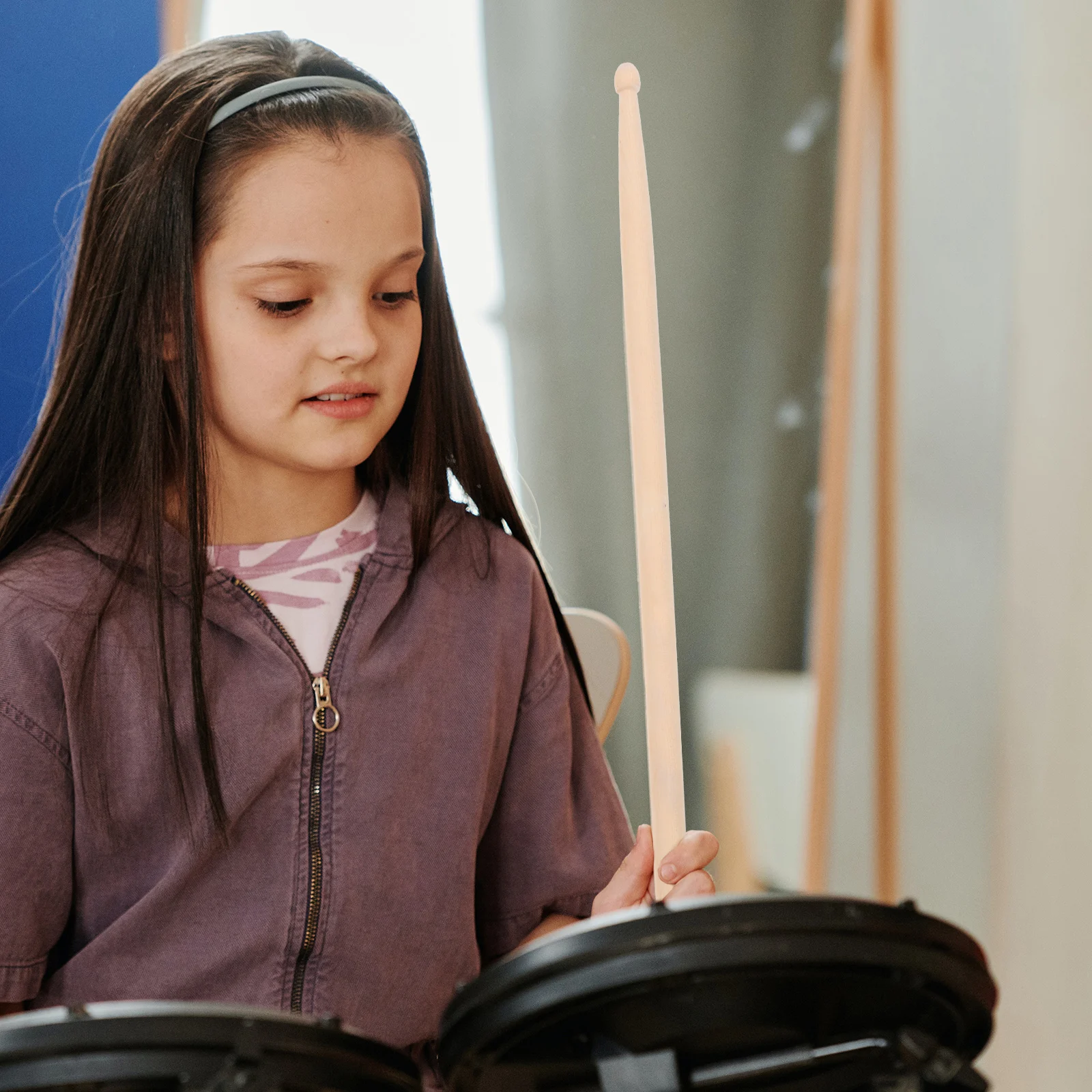 

12 Pairs Drumsticks Maple Bulk Hard Instrument Lightweight for Accessories Percussion Instrumentstick Rhythm Child
