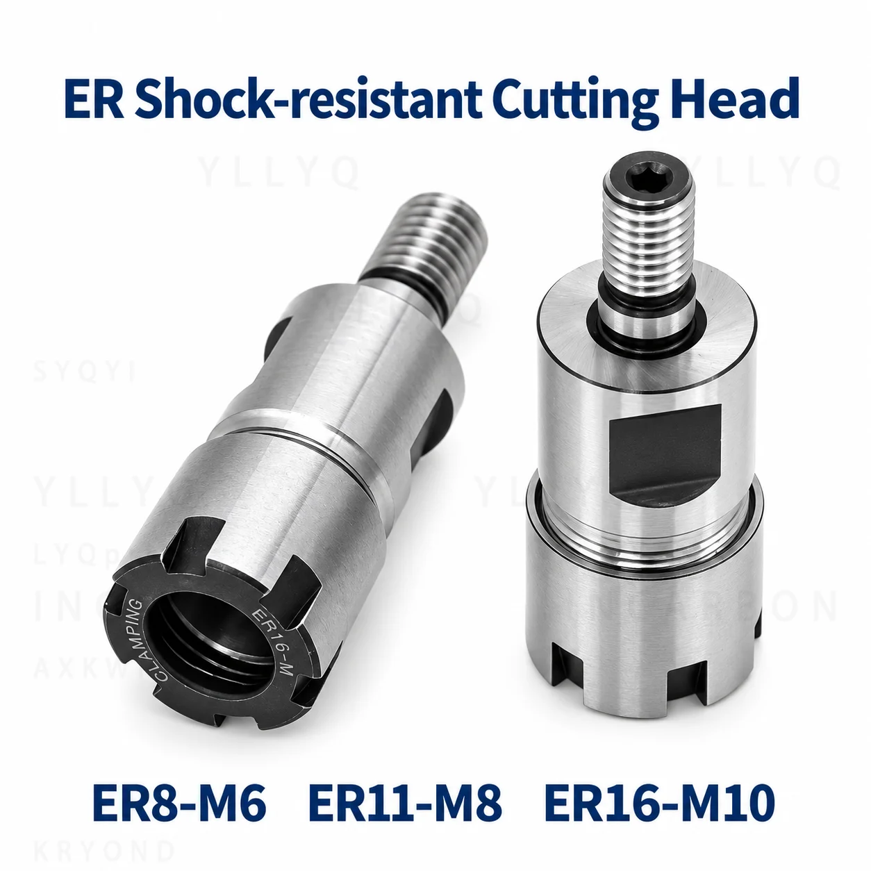 ER8 ER11 ER16M Shock Resistant Collet Chuck Extension Rod CNC Machining Center Straight Shank Clamp Tool Holder