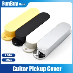 1pcs Single Coil ST Electric Guitar Pickup Cover ABS Guitar Pickup Case Holder Black/White/Yellow/Chrome