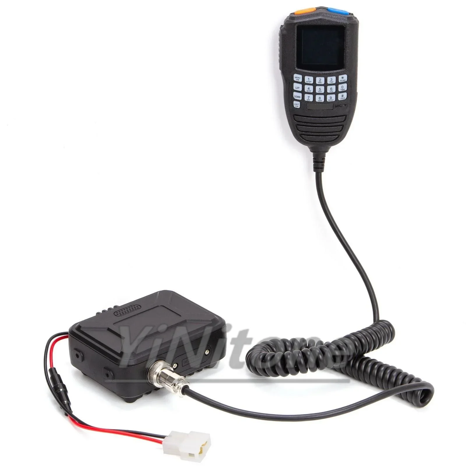 25W QYT KT-WP12 Mini Mobile Ham Radio Car Transceiver 200 Channels Long Range VHF UHF Dual Band Car Vehicle CarTwo Way Radio
