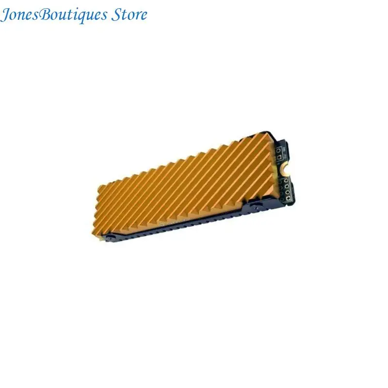 Aluminum NVME Cooling Pad Multiple Directional Airflows Slots Rapid Heat Transfer For PCIe4.0 Disk Storage Expansion W8KE