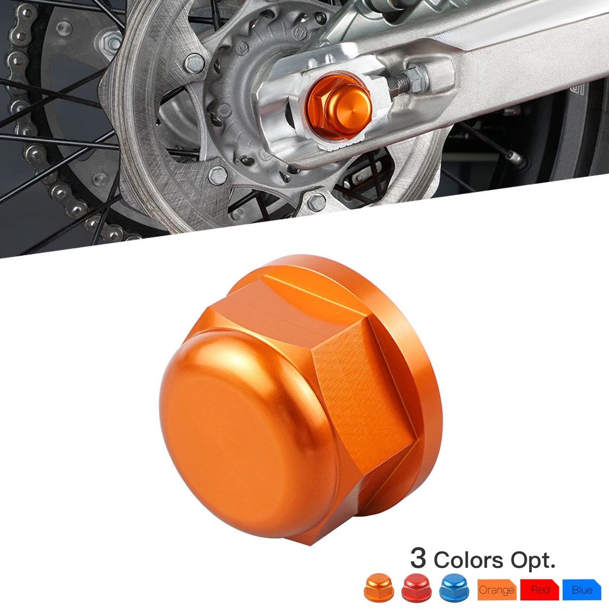 NICECNC M20x1.5 Rear Axle Nut Screw For KTM EXC EXCF XCW 125 250 300 350 450 500 2003-2022 SX85 125 SX SX-F XC XC-F 2003-2012