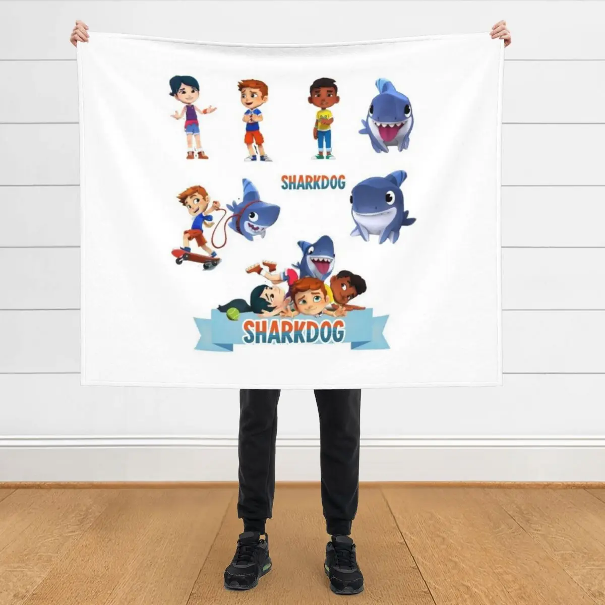 

sharkdog pack Throw Blanket Thermal For Baby Blankets For Sofas Decorative Beds Blankets