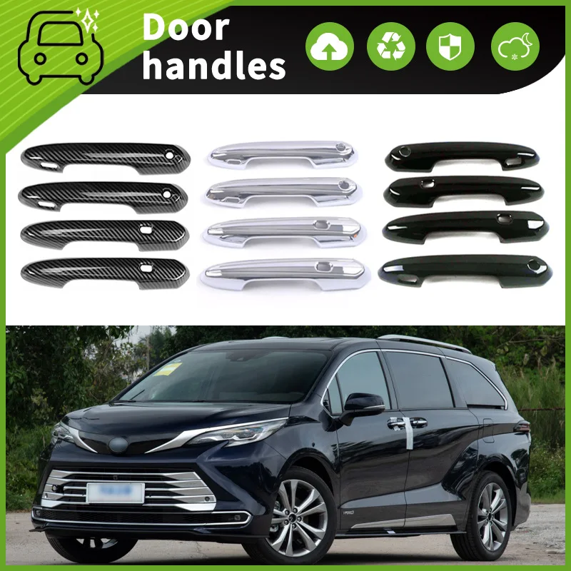 Suitable for 21-24 Toyota Senna door bowl handle decoration, Gryvia door scratch protection sticker