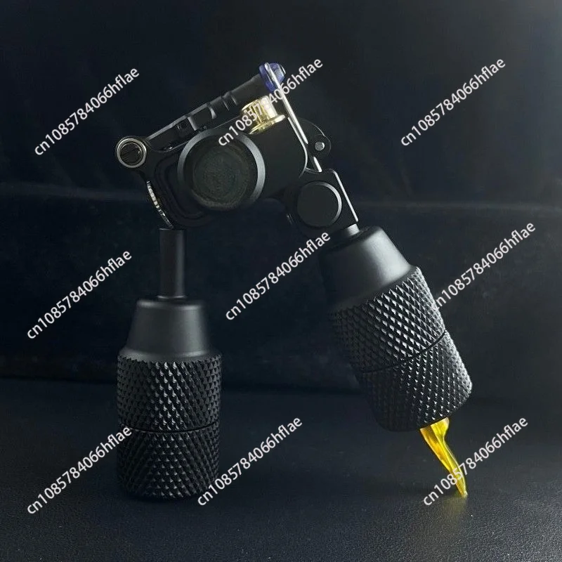 Self-Locking Tattoo Grip, Matte Finish Long Needle Tattoo Handle, Professional Tattoo Machine Grip for Long Needles