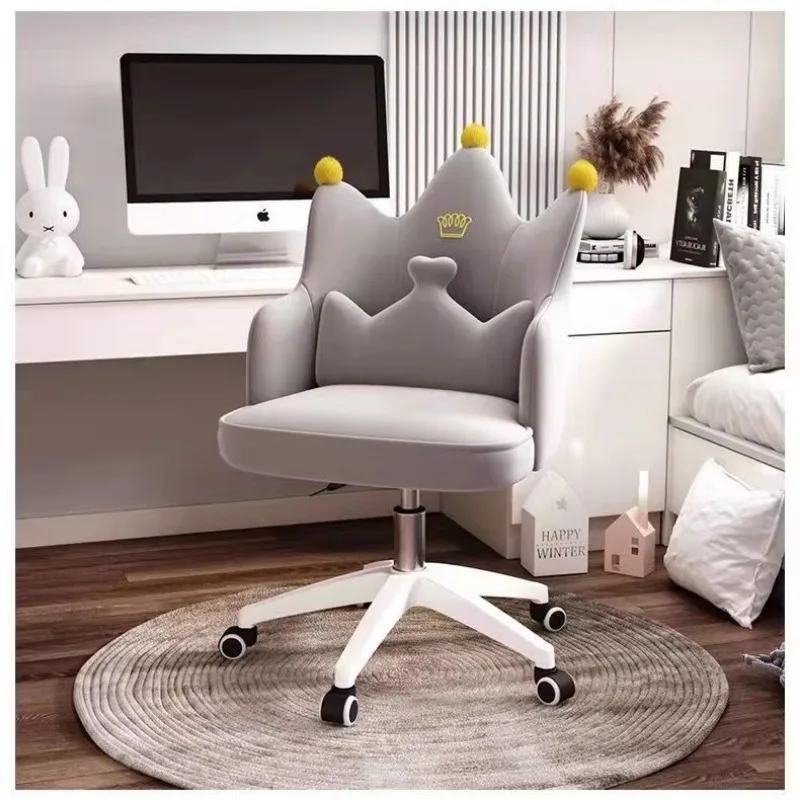 Swivel Auxiliary Make Up Chair Interior Modern Fashion Ergonomic Dining Chair Comfortable Soft Dining Room Sets Home Furniture