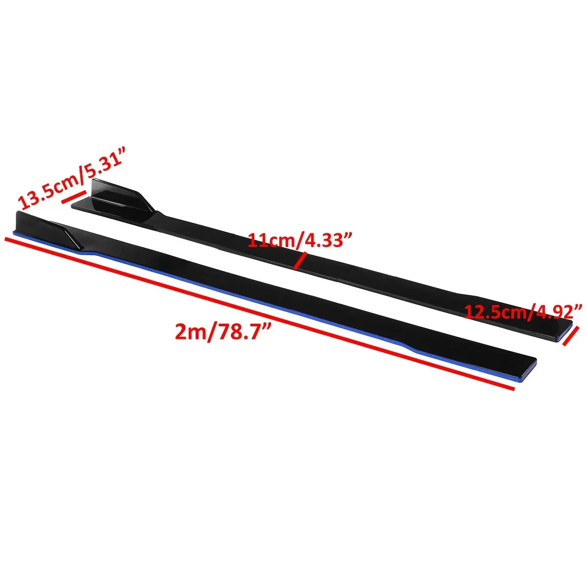 2m Car Side Skirt Extensions Splitters Lip For Mazda 3 Axela 6 Atenza 2 3 5 6 CX-3 CX5 CX-4 CX-5 MX5 RX8 For Miata 323 Body Kit