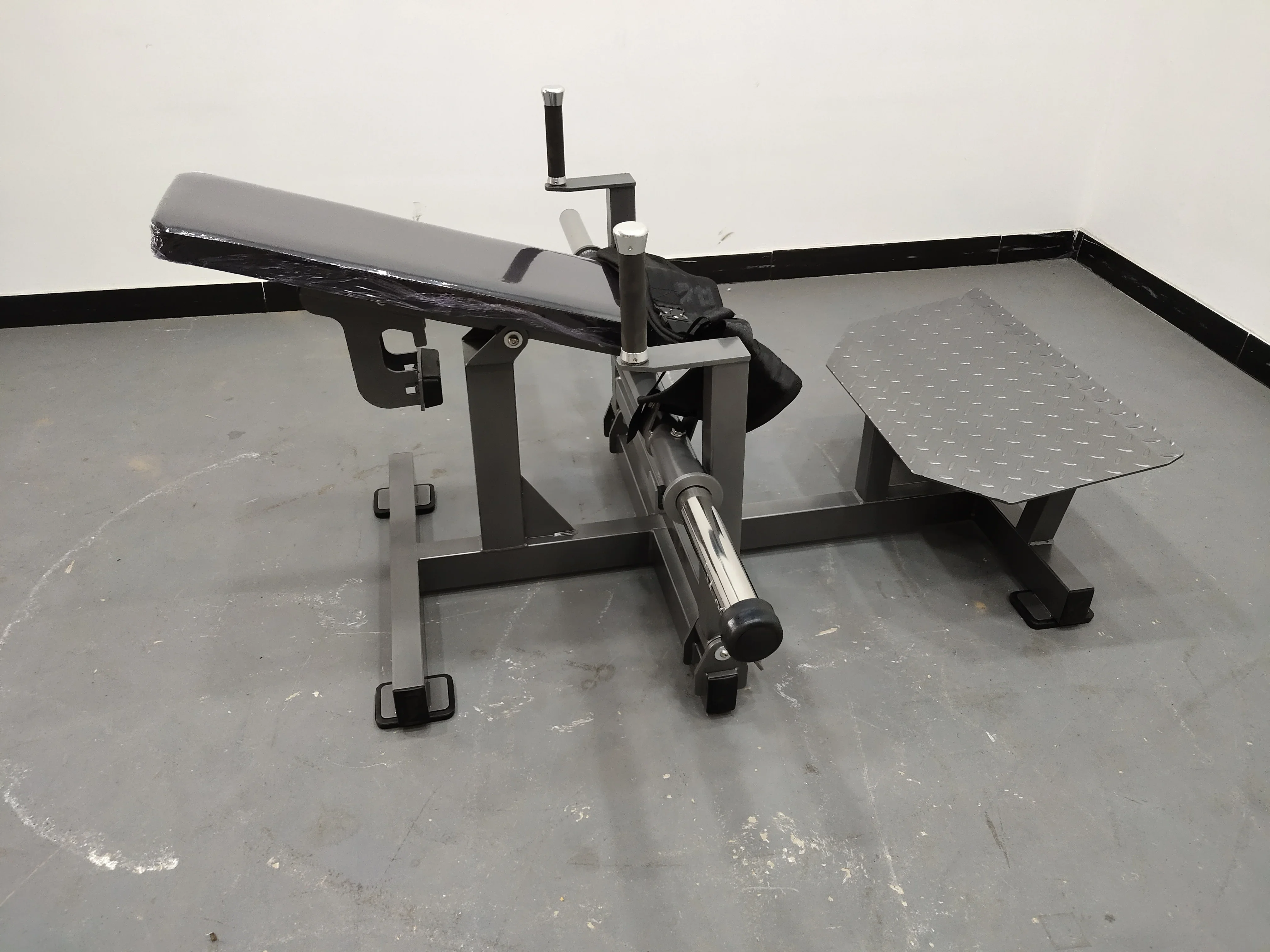 Machine de poussée de hanche, plaque chargée, équipement d'exercice de levage de hanche, Machine de flute