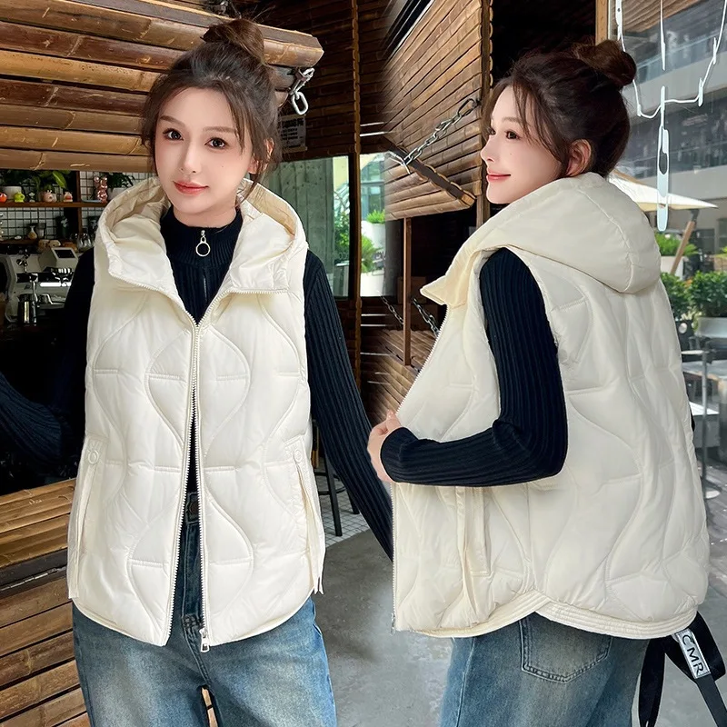 جديد 2025 أسفل القطن سترة المرأة 2025 الخريف الشتاء الكورية أنيقة سميكة الدافئة أكمام سترة للسيدات معطف ملابس خارجية