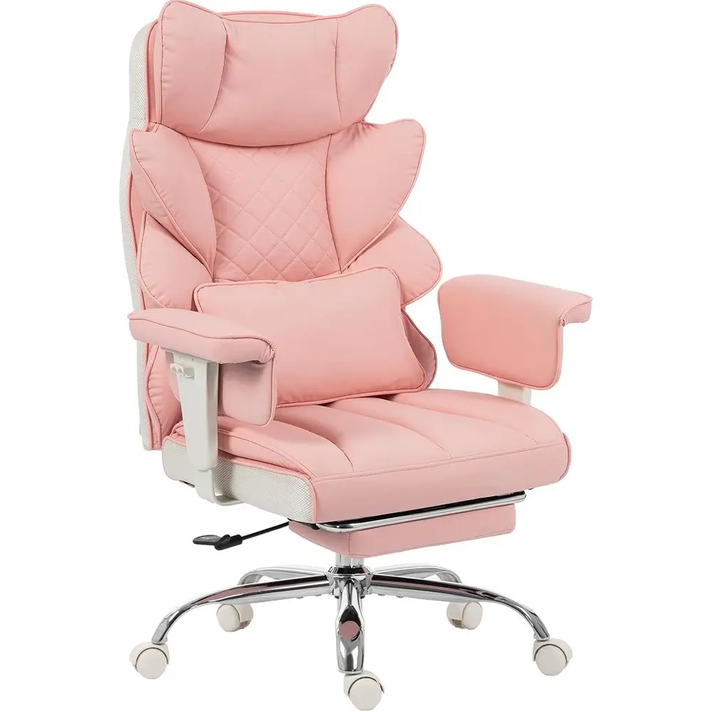 Big and Tall Oice Chair with ket Springs Cushion,High Back Computer Gaming Chairs with Adjustable Armrests,Executive Desk Chairs