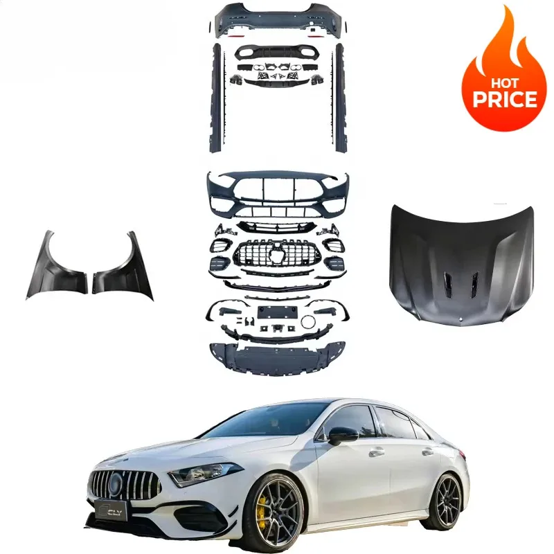 

A-Class W177 Modified A45s Standard Edition Rear Lip & Exhaust Pipe Bumper Kit | Limited Time Offer