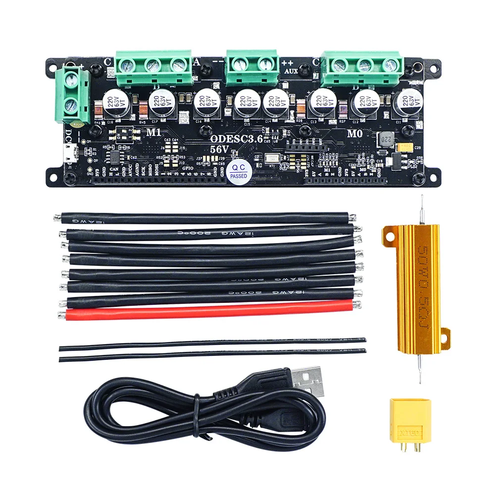 ODESC3.6 Optimaliseren hoogwaardige borstelloze motor Krachtige dual-drive-controller FOC BLDC op basis van ODrive