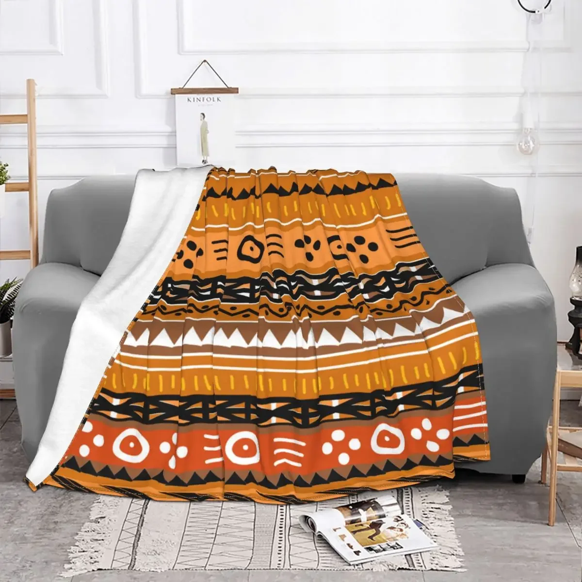 Shango Tribal Design Duvet Cover Blankets Flannel Decoration African Super Warm Throw Blankets for Bedding Travel Bedspreads