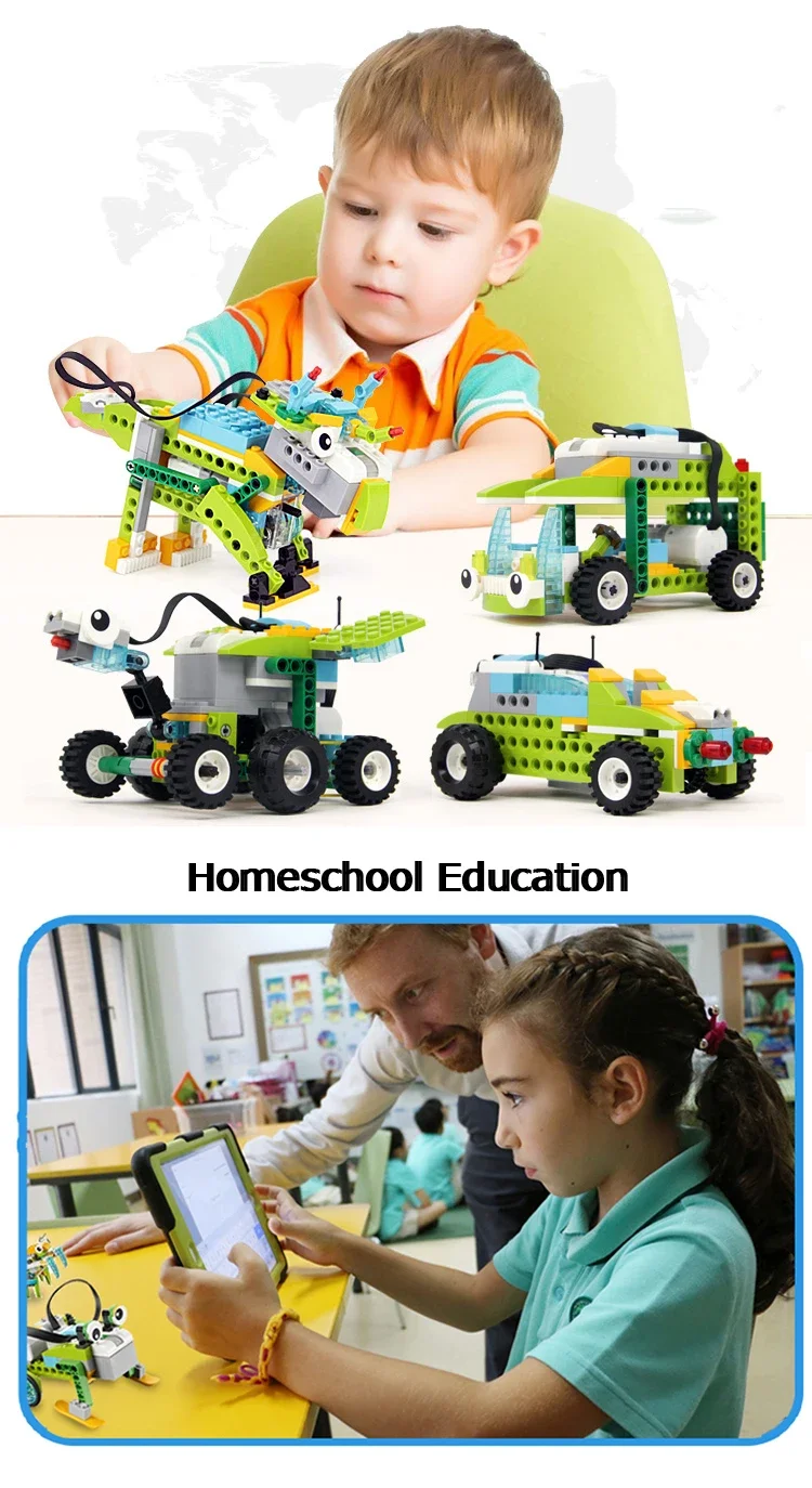 NEW WeDo 2.0 Core Set Robotics STEAM Boxed Kit Compatible with 45300 We-Do Building Blocks DIY Educational Toys Christmas Gifts