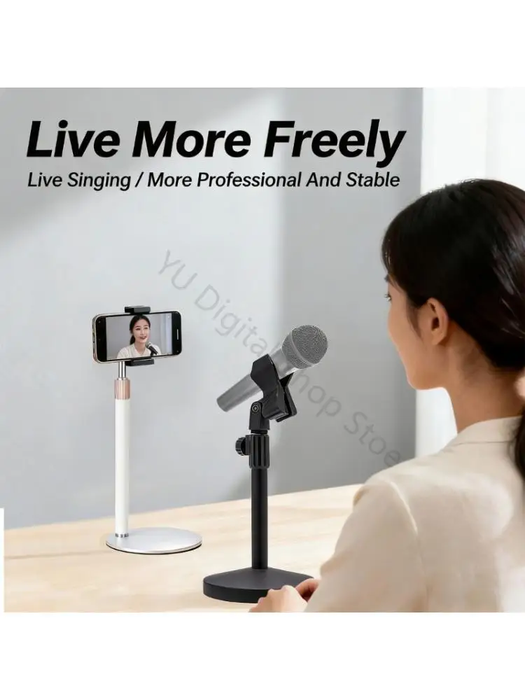 96BA Black Metal pickup Stand For Professional Recording Broadcasting And Meetings
