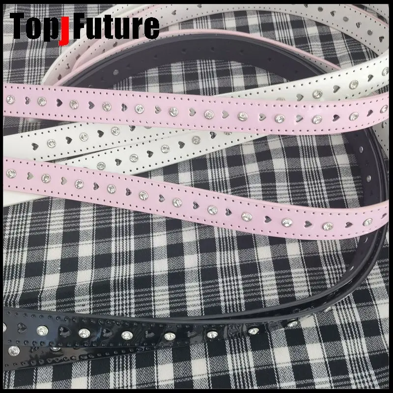 Women Girl decorat  Gothic Lolita Punk Harajuku bling bling skull laziness belt waist belt heart Lolita cosplay party belt gift