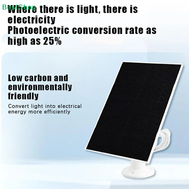 ★White 3W SolarFor Camera Outdoor Waterproof Security Battery USB 5.7V Solar Panel Powered For Camera view 3
