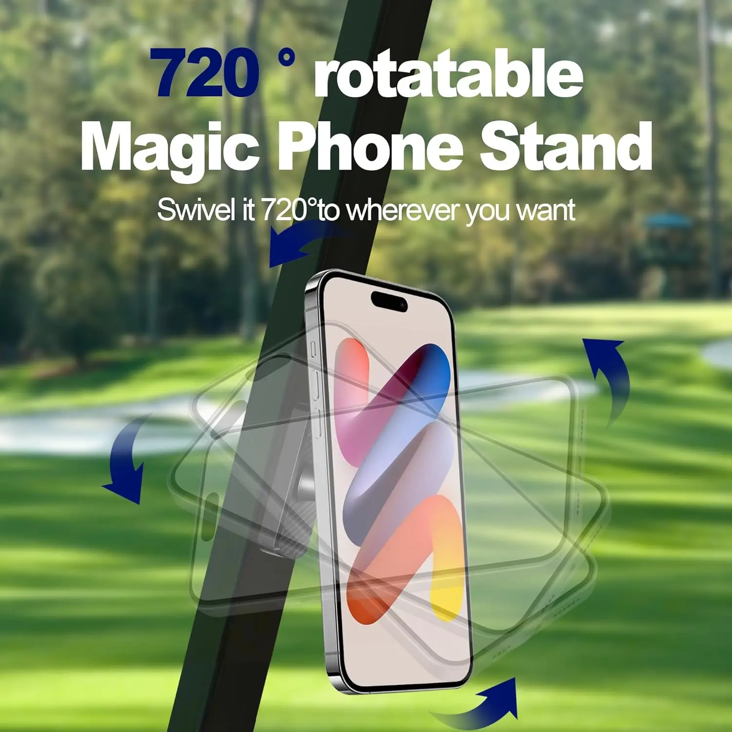 Dual Magnetic Phone Holder for Gym, Kitchen or Any Metal Surface, Magnet Base Mount & Power Magnet Phone Mount for iPhone 17 16