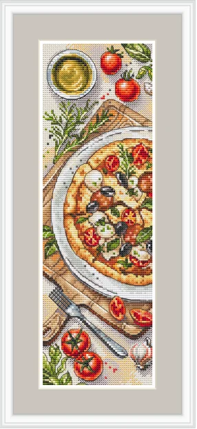 Tomato Flower Clock Embroidery Kits, Cross Stitch Kits, DIY Home Fun, Handwork 13-enticing gourmet 3-20-40