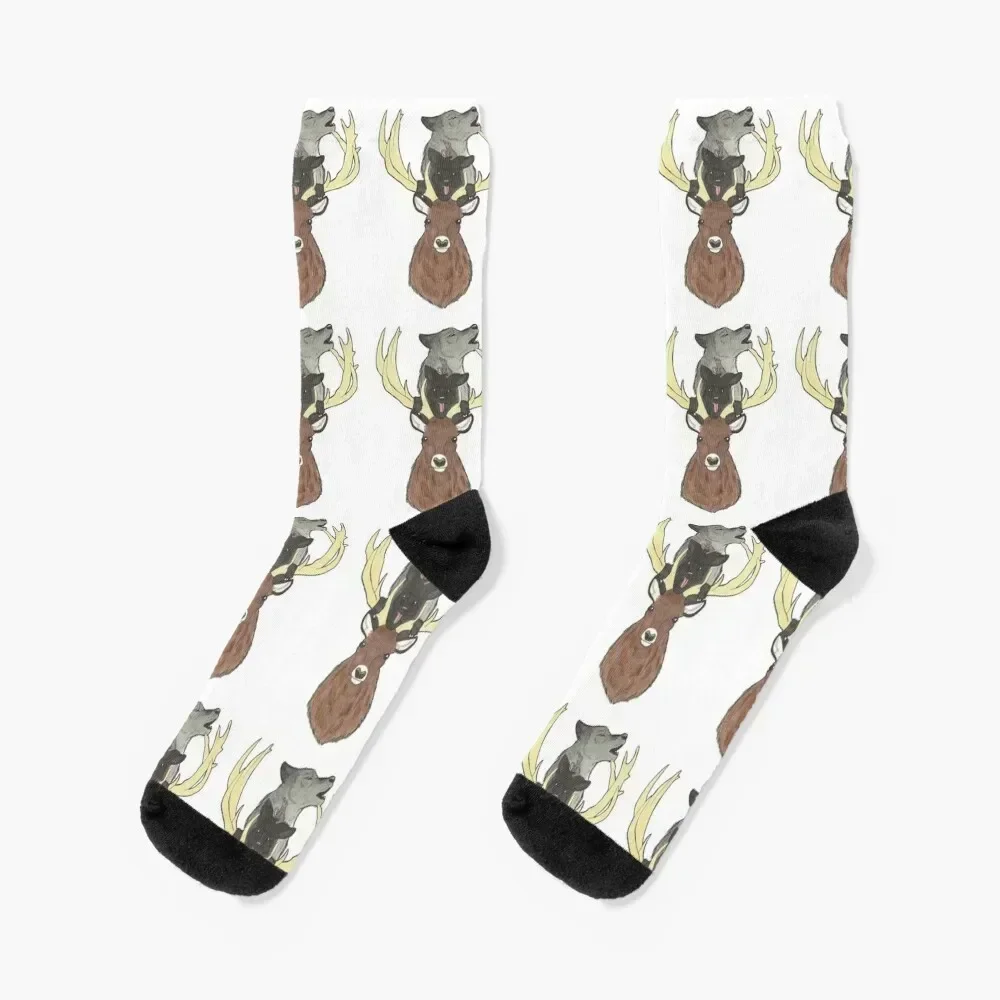 

The Marauders Socks floral Non-slip Running Soccer Socks Female Men's